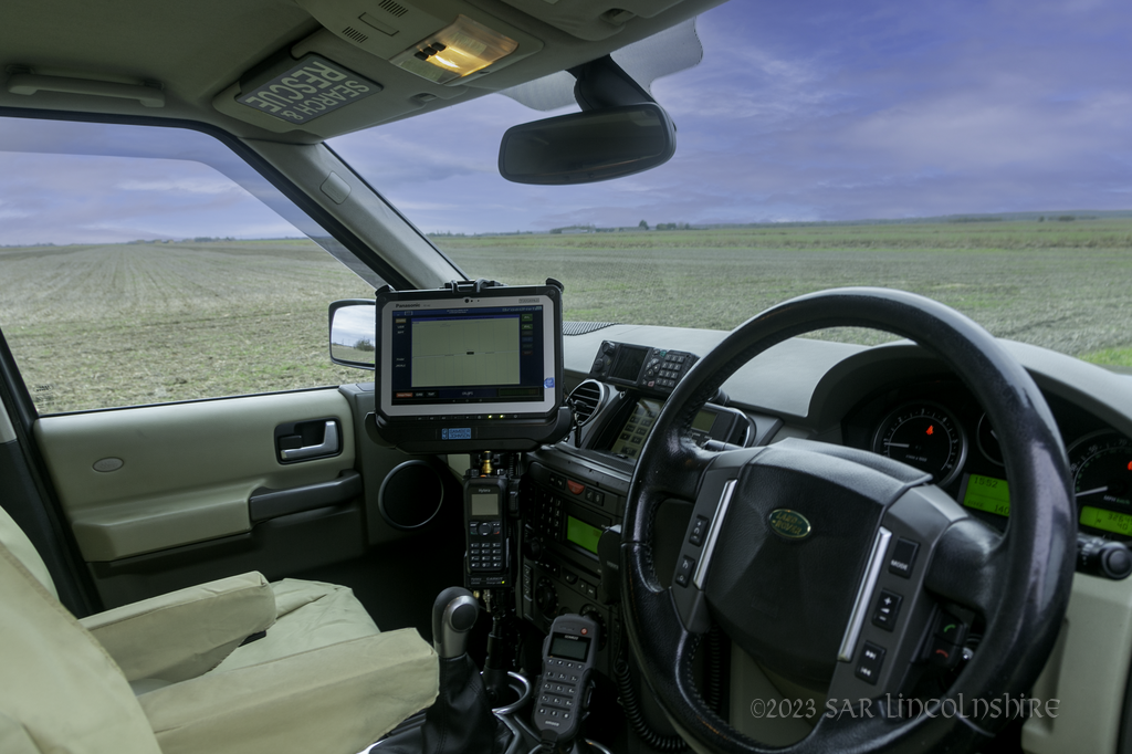 View from the drivers seat of RadioCommunicatio and Navigational Equipment